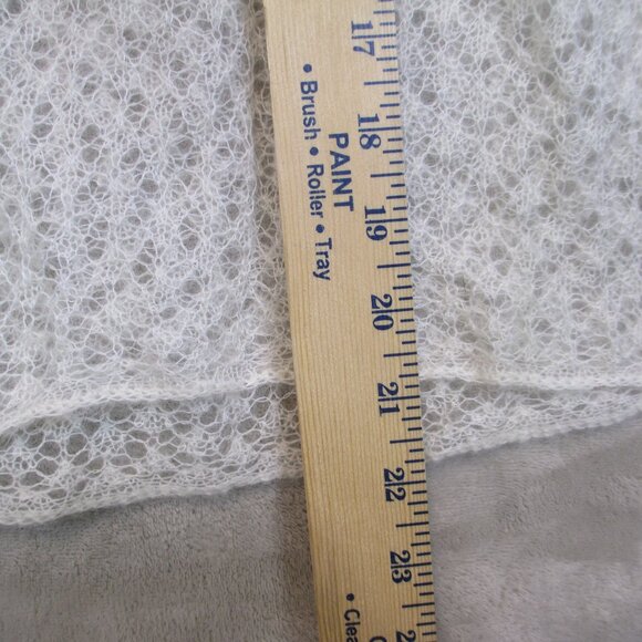 Eileen Fisher Italian Yarn Ultra Light Weight Sweater Creamy Ivory Size PM - Picture 10 of 10